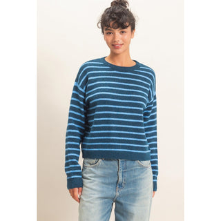 Serenity Striped Crew Neck Sweater