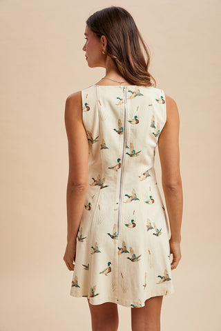 Daisy Stretch Denim Mini Dress