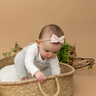 Viverano Bunny Embroidered Overall Set