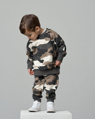 Little Bipsy Baby Camo Crewneck