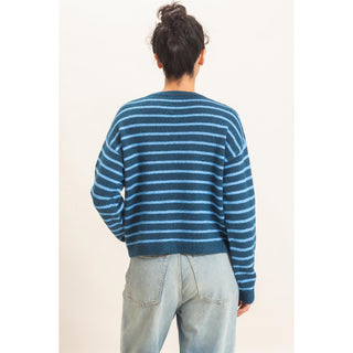 Serenity Striped Crew Neck Sweater