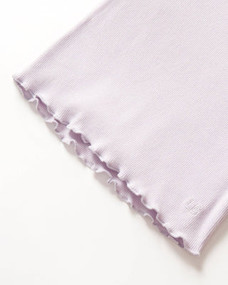 Little Bipsy Girls Ribbed Lettuce Trim Tee