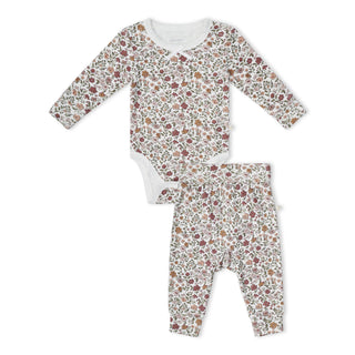 Organic Bodysuit Pant Woodland Sprig Set
