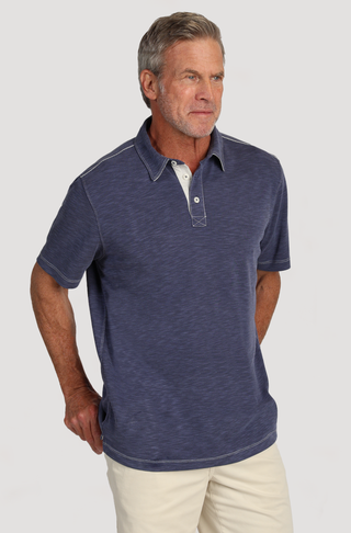 True Grit Sueded Dobby Tencel Polo