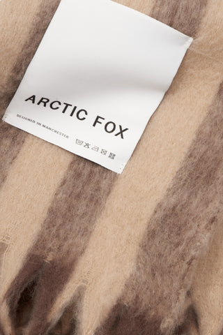 Arctic Fox Wool Stripe Throw