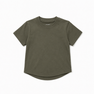 Little Bipsy Boys Green Swoop Elevated Tee