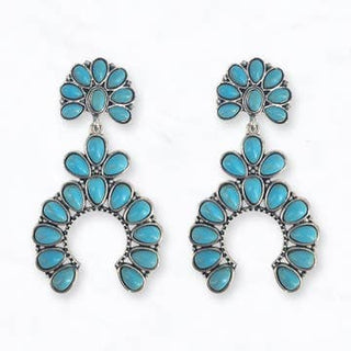 Western Turquoise Stone Earrings