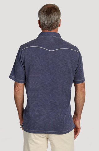 True Grit Sueded Dobby Tencel Polo