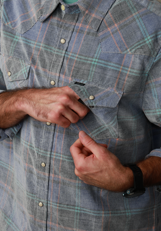 True Grit Dual Pocket Bluewater Western Shirt
