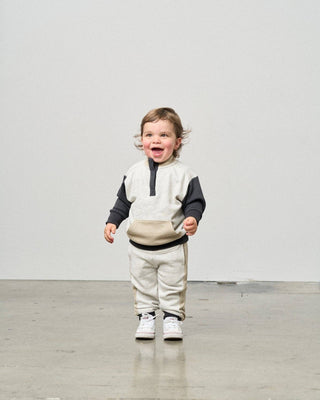 Little Bipsy Baby Colorblock Mockneck Pullover