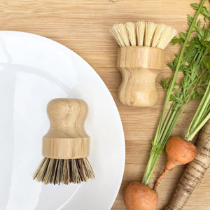 Eco Beige Bamboo Knob Scrubber