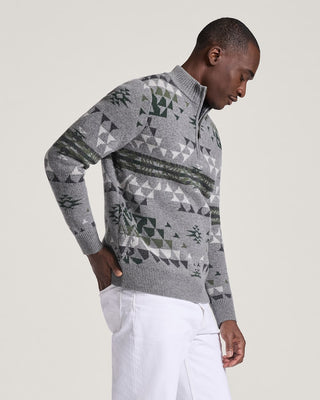 Pendleton Autumn Birch Lambswool Zip Sweater