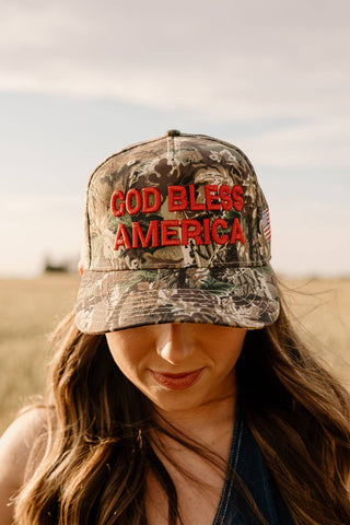 Trucker Hat God Bless America