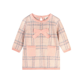 Viverano Baby Girl Sophie Bow Checkered Dress