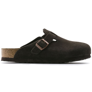 Birkenstock Boston Suede Soft Bed in Mocha