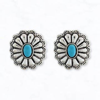 Western Turquoise Stone Earrings