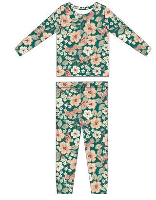 Bird and Bean Girls Juniper Pajamas