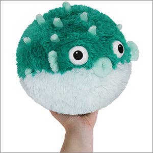 Squishable Mini Teal Pufferfish Plush