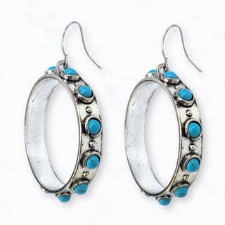 Western Turquoise Stone Earrings
