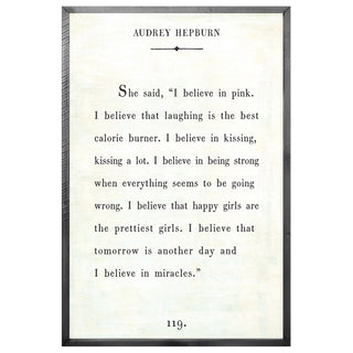 Sugarboo Framed Audrey Hepburn