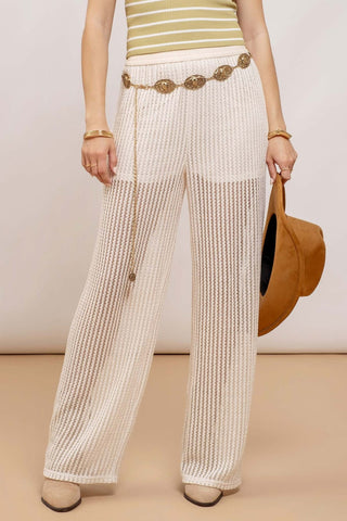 Vivianne High Waist Crochet Pants