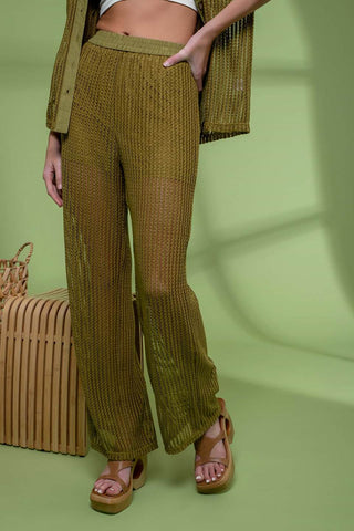 Vivianne High Waist Crochet Pants