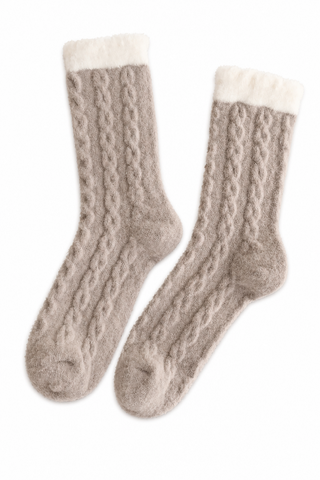 Cozy Socks Cable Knit