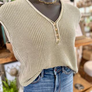 Henley Knit Top