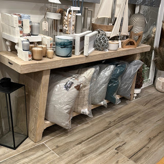 Ravenna Console Table Weathered Washed 72in
