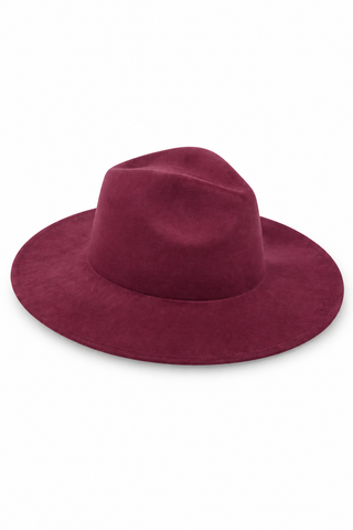 Suede Peach Top Fedora Hats