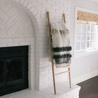 Mango Wood Blanket Ladder