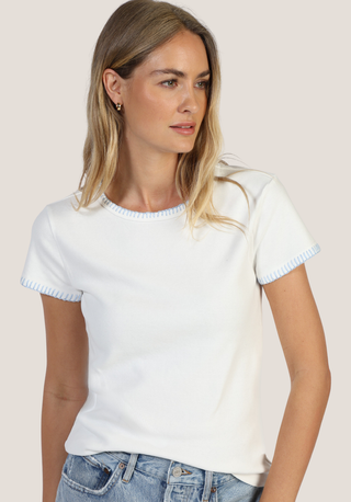 Dylan Brooks Blanket Stitch Tee