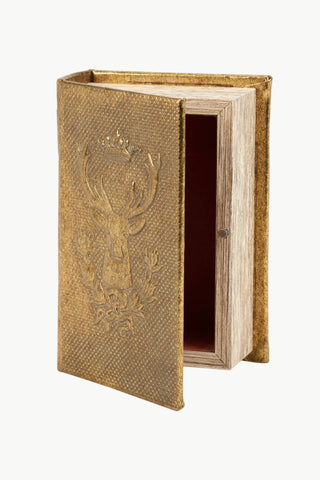 Decorative book with embossed design on a white background