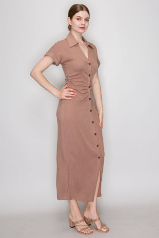 Anna Belted Long Dress