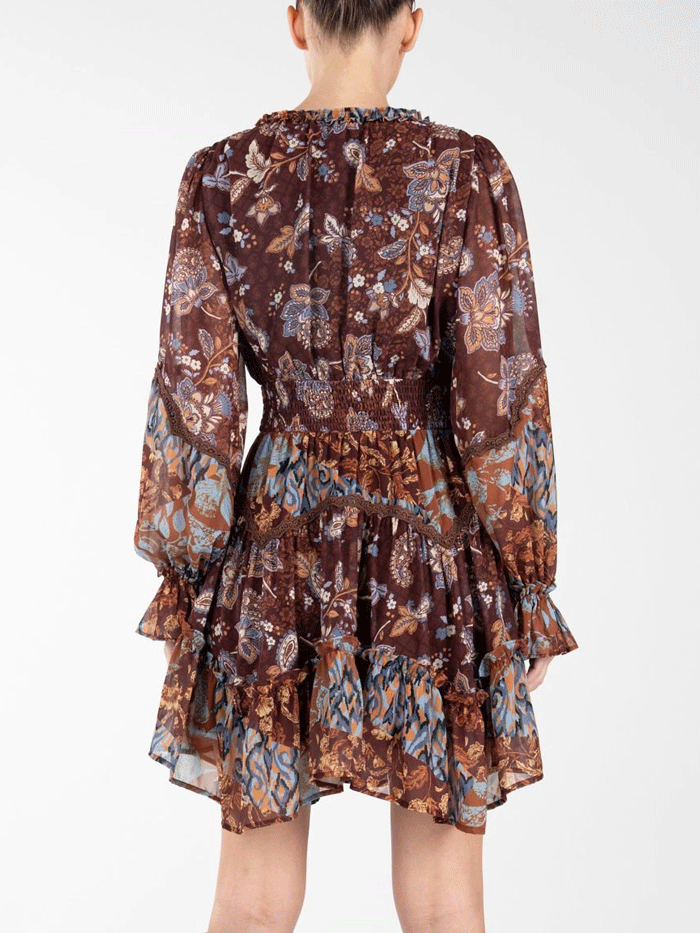 Miss Me Paisley Peasant Dress