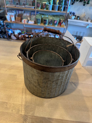 Metal Pail set of 3