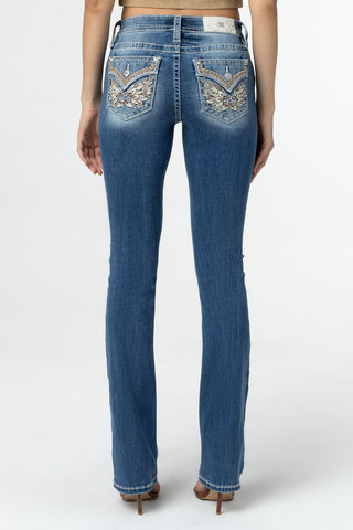 Miss Me Melody Mid Rise Boot Cut