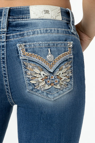 Miss Me Melody Mid Rise Boot Cut