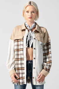 Miss Me Adrian Flannel Jacket