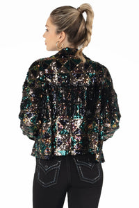 Miss Me Ariella Sequin Jacket