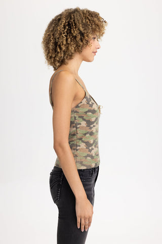 Miss Me Demi Camo Tank
