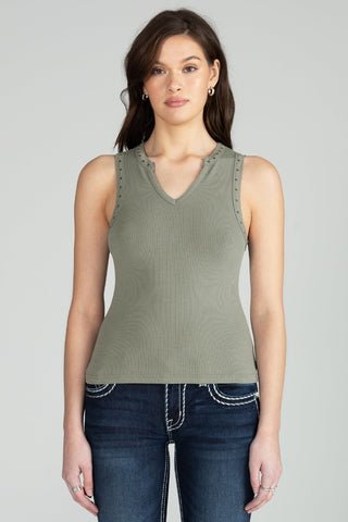 Miss Me Nora Studded Knit Tank