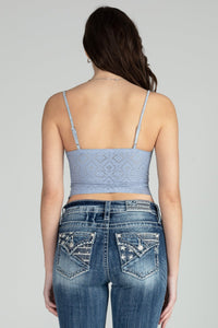 Miss Me Tara Denim Tank