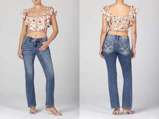 Miss Me Bennita Floral Crop