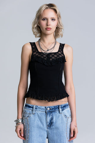 Miss Me Amy Lace Tank