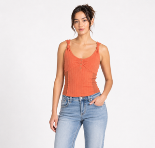 Miss Me Lanna Knotted Tank