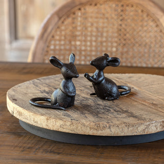 Porch View Iron Field Mice Set