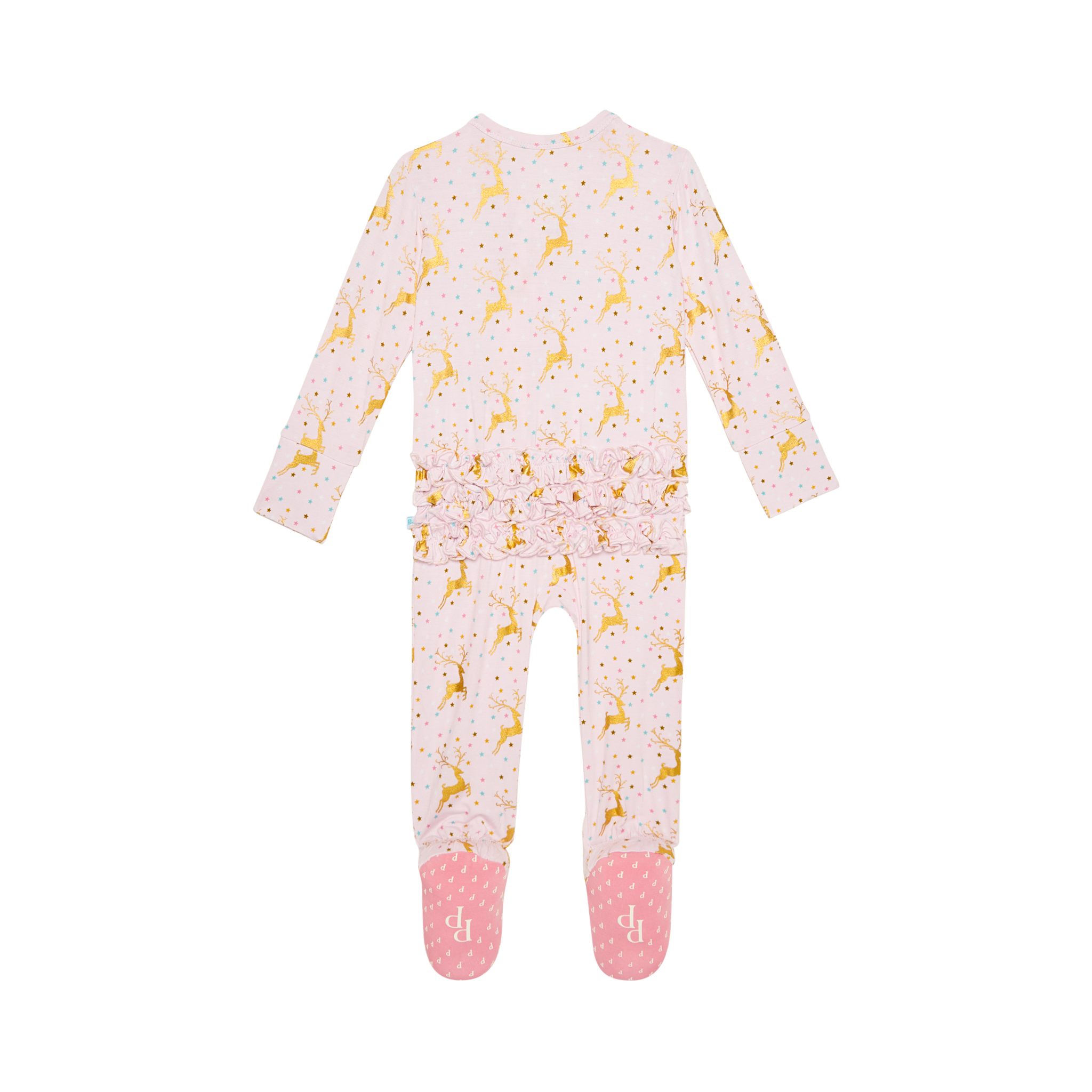 Posh Peanut Ryleigh Ruffled Footie One Piece