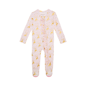 Posh Peanut Ryleigh Ruffled Footie One Piece