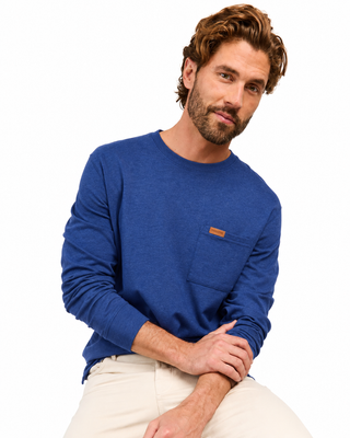 Pendleton Deschutes Mens Tee in Blue Heather